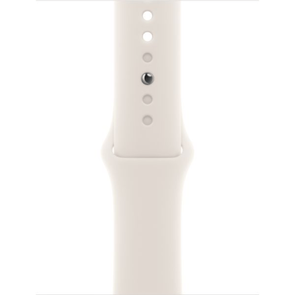 Apple Watch Series SE 2024 40mm Starlight Aluminum Case with Starlight Sport Band S/M